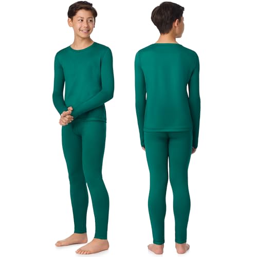 Image of Cuddl Duds Lightweight 2 Piece Active Base Layer Matching Sets for Boys