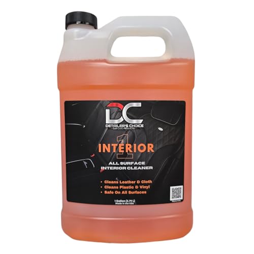 Detailer's Choice, Inc. Interior One All Surface Cleaner - Complete Car Detailing Interior Cleaner, All-in-One Solution; Works on Leather, Vinyl, Plastic, Carpet, Cloth, Citrus Scent (Gallon)