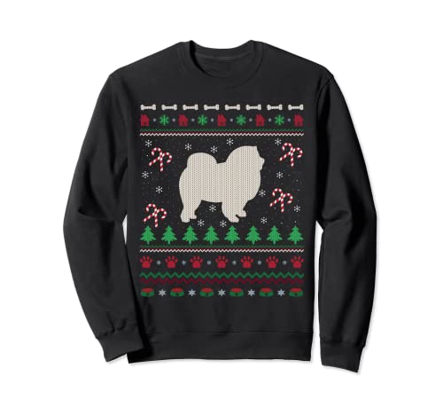 Chow Chow Chow Dog Lover Christmas Ugly Chow Chow Sweatshirt