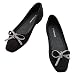 Produktbild C.Paravano Damen Ballerinas Schwarz I Wildleder Flache Schuhe I Schuhe Damen Ballerina I Schwarze Ballerina Damen (Größe 39, SCHWARZER KRISTALL)