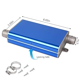 Copgge 24mm Diesel Heater Exhaust Muffler Parking Air Heater Muffler Silencer Generator Exhaust Muffler Silencer Kit with Clamp Fits For Eberspacher Webasto Air Heater, for Chinese Diesel Heater