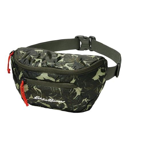 Eddie Bauer Stowaway Packable Waistpack-Made from Ripstop Polyester with 2 Secure Zip Pockets