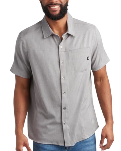 Spyder Mens Button Down Short Sleeve Shirt - Wrinkle Free Dress Shirts Collared Casual Button Up Mens Work Shirt with Pocket2