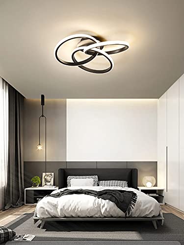 Lustre LED dimmable à télécommande pour salon et chambre moderne - 3