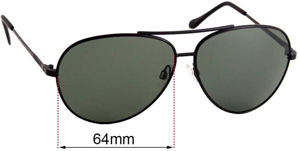 Sunglass Fix Replacement Sunglass Lenses Compatible with Serengeti Large Aviator 64mm