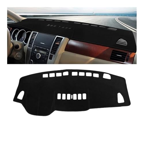 Tapis de tableau de bord en tissu haute densité anti-UV pour Nissan Tiida C11