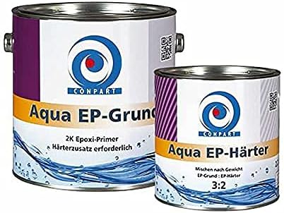 Aqua EP primer/hardener 8023 - base coatings / primer water dilutable 2-component universal primer for rigid, non-absorbent surfaces, indoors and outdoors - 1 litre