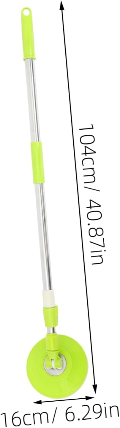 Detachable Rotary Mop Pole Reinforced Stainless Steel Handle for Easy Floor Cleaning for High and Low Areas Suitable for All Floor Types