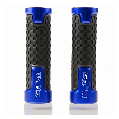 Poignées guidon moto 22mm bleues contre les vibrations et les mains engourdies