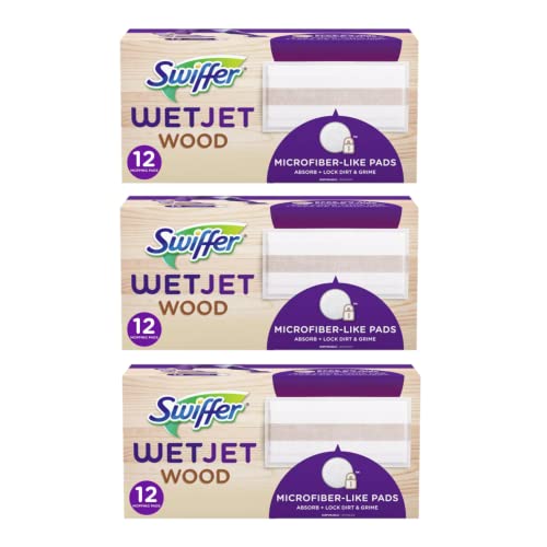 Image of Swiffer WetJet Wood Mopping Pad Refill - 12ct (Pack of 3)