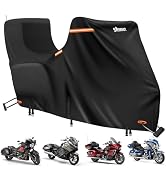 H&W Motorcycle Cover Heavy Duty Waterproof Outdoor Universal H&W Motorcycle Cover Heavy Duty Waterproof Outdoor Universal