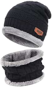Touca com Cachecol Unissex Estilo Balaclava Toca Forrada De Frio Inverno intenso