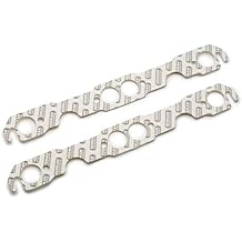 Hedman Hedders Exhaust Header/Manifold Gasket, Round Port, compatible with Small Block Chevy, Pair