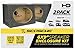 Scosche SE69KT2-WP1 6x9 Car Audio Speaker Boxes - Premium MDF Enclosure for Clear Sound - Durable Construction for Optimum 6x9 Speaker Performance - MDF Subwoofer Box Enclosures - Set of 2 Boxes
