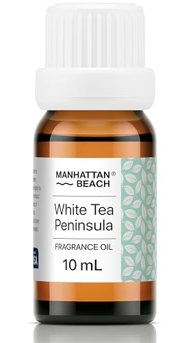 Manhattan Beach – White Tea Peninsula, Hotel Diffuser Oil Inspired by 5-Star Hotel Scent - Fragrance Oil for Ultrasonic and Waterless Diffusers and Crafting - 10 mL, 0.34 fl oz Glass Bottle