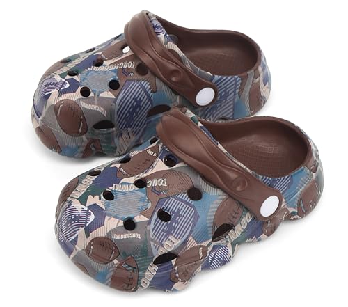 Image of INMINPIN Kids Cute Clogs Cartoon Garden Shoes Boys Girls Slides Slippers Indoor Outdoor Children Water Shower Beach Pool Sandals