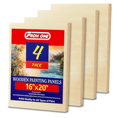 4 Pack 16x20 Basswood Paint Pouring Panels – Wood Painting