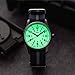 Infantry Mens Military Field Watch,Luminous Glow in The Dark Dial,Analog Tactical Wristwatch w/ 12/24 Hr Time,Japanese Quartz Movement,Breathable Blue Nylon Band,Reliable Work Watch for Men