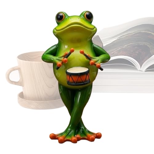 Vgvgaj Statua Di Rana,Rana Carina | Decorazione Resina Carina Collezionabile Per Compleanno E Arredamento Domestico