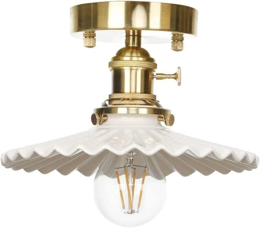 Plafonnier ZR98US en cuivre avec diffuseur céramique pour éclairage tamisé - 6
