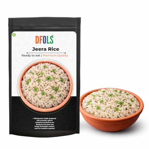 dfols Jeera Rice Ready to Eat Indian Cumin Rice 0.55lb