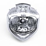 Kolmio LAM Ensemble de Phare Avant pour YAMAHA FZ6 N 2004 2011   Boîtier Noir avec Intérieur Chromé Réfléchissant