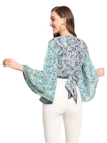 Image of KE Kanha Exports top for Women Stylish Western | wrap Tops for Woman | Perfect on Jeans Tops for Woman | Summer top | Beach Outfits Dress for Women Stylish