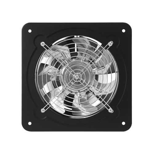 TRPLFGHZ Extractor de aire, Extractor De Aire Negro 8 Pulgadas,Ventilador Ventilación, Pared For Cocinas Caseras,Apartamentos para sótanos, talleres