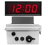 Netbell-KB-C Break Buzzer Clock System for Factory Warehouse IP Programmable Bell Timer Controller Plug & Play 4-Digit 4 Inch LED Digital Clock