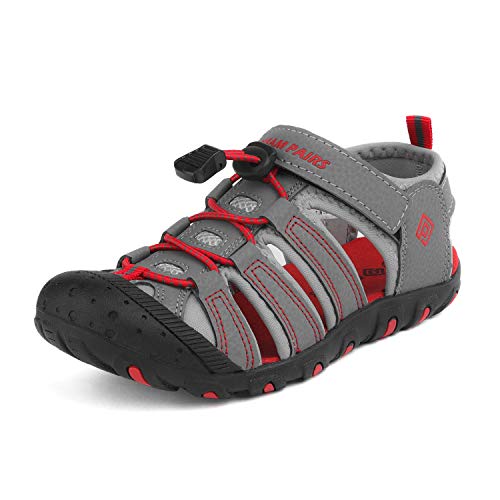 DREAM PAIRS Boys and Girls Closed-Toe Outdoor Summer Sport Sandals for Active Kids