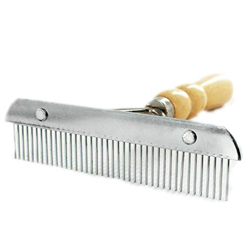 Spazzola per animali domestici, Dog Grooming pettine spazzola per capelli lunghi per rimuove Tangled nodi tappeti, fondo e capelli sciolti extra-large rastrello pettine Grooming