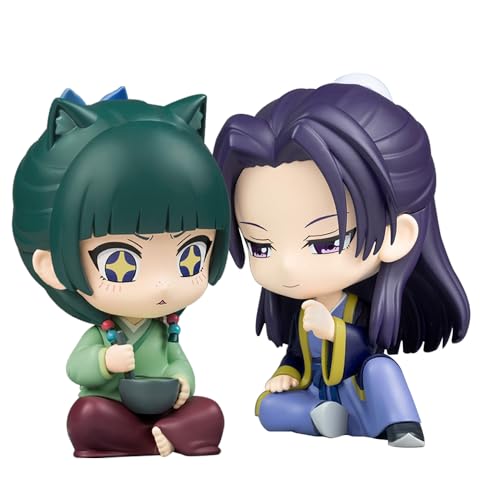 Maomao Figure Sitting Pose Maomao Jinshi Figure Cute Anime Look Up Action Figures Statue Cake Topper Ornament Cartoon Figurine Collectibles 11.5cm