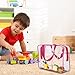 6 PCS Waterproof Toy Storage Bags With Zipper, Clear Toy Storage Organizer, Portable Organizer For Blocks, Puzzles, Books, Board Games, Clay(Red, Blue)