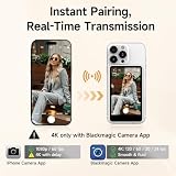 Rollei Easy Creator Selfie Monitor Magnetyczny ekran do vlogowania z tylną kamerą kompatybilny ze smartfonami iPhone i Android do TikTok Live Stream YouTube Biały monitor
