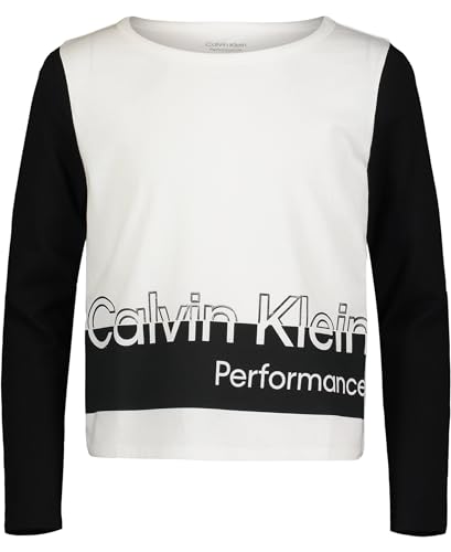 Calvin Klein Girls' Performance Long Sleeve Sport T-Shirt
