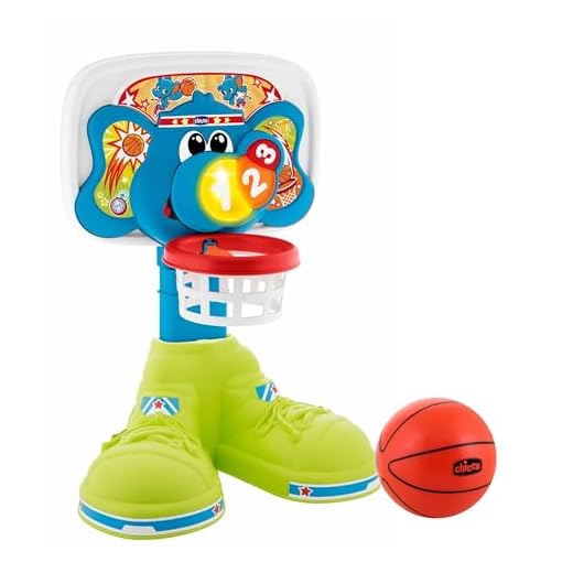 Chicco - Bascket 123 divertida canasta de baloncesto con luces y melodías