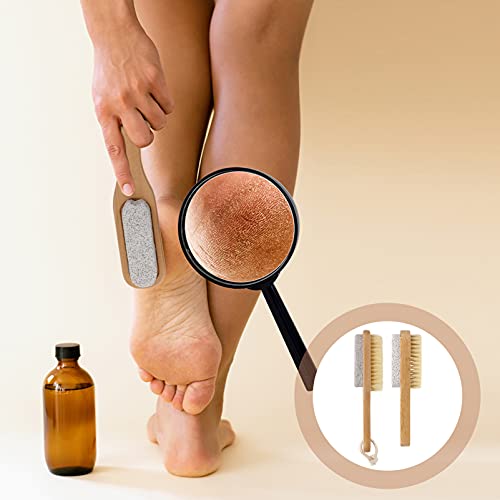 Minkissy 2 stuks houten nagelkwasten hout vingernagel penseel dop vinger nagelborstel reiniging nagelborstel manicure… - Afbeelding 7