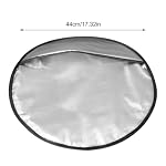 DONGKER Steering Wheel Sun Shade Cover,Aluminum Foil Steering Wheel Sun Shade Block Anti-Heat Steering Wheel Sun Visor for 17.32" Car Steering Wheel - Image 4