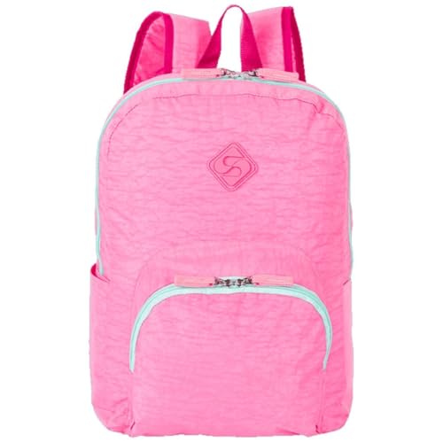 Mochila Rosa Sestini Happy Crinkle 2 Double - Pink
