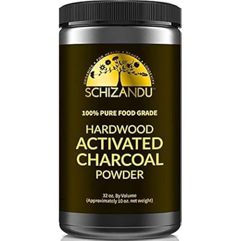 Activated Hardwood Charcoal Powder by Schizandu Vegan 100% | Supports Skin, Body, Teeth Whitening (Hardwood Charcoal Powder) Cover