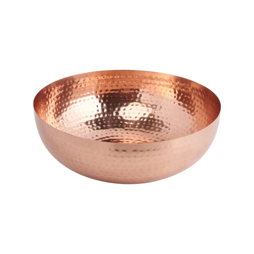 Creative Co-Op Round Hammered Metal Bowl, Copper Finish #TOP3