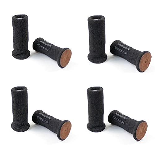 Felt Bottom NancyProtectz Chair Leg Floor Protectors, Patented with Grips and Double Layer Felt Pads, (Black) Furniture Sock Covers for Hardwood Floor Protection.