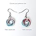 Handmade Transgender Pride Earrings – Chainmail Love Knot Anodized Aluminum LGBTQ+ Jewelry – Light or Dark Pink Options