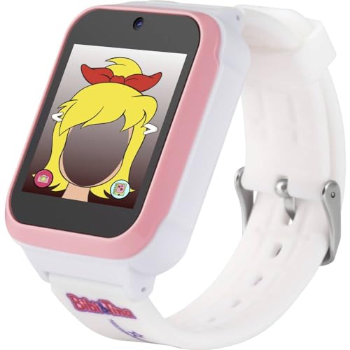 Technaxx Bibi & Tina Kinder Smartwatch mit Kamera, Spielen & Fitnessfunktionen – 1,54' Touchscreen, Schrittzähler, Wecker, Stoppuhr, Foto, Video, Taschenrechner, für Kinder von 4–10 Jahren