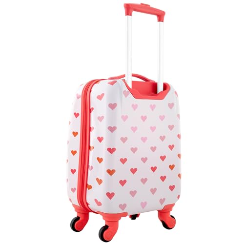 Image of Travelers Club 5 Piece Kids' Luggage Set, Hearts