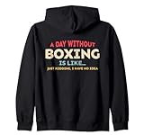 Photo Gallery divertente amante della boxe un giorno senza boxe felpa con cappuccio Photo Gallery divertente amante della boxe un giorno senza boxe felpa con cappuccio
