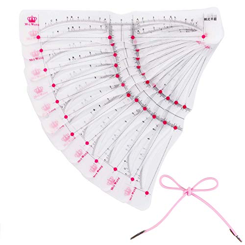 Eyebrow Stencils 12pcs Shapes Reusable Eyebrow Template with Strap for Women Girls,Including eyebrow pencil - Thumbnail 3