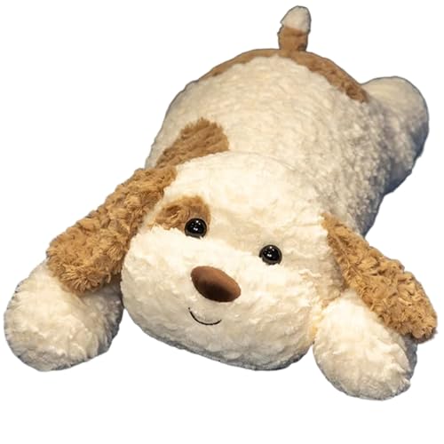 Chien en peluche 18 pouces grand chiot couché pour enfant et adulte doudou géant