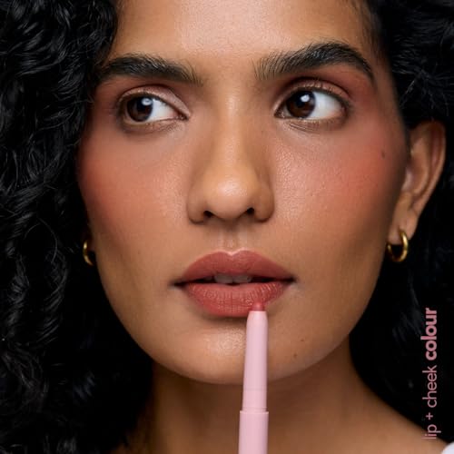 Image of Ruby's Organics OneStick Lipstick for Women - Blurr, Lip and Cheek Contour Crayon, Matte Finish, Lip Makeup - Enriched with Antioxidants and Vitamins, Chemical Free - Raspberry
