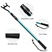SANLIKE Telescopic Boat Hook,Docking Telescopic Pole,Floating,Durable,Rust-Resistant with Luminous Bead Boat Hooks Boating Accessories Non-Slip Push Pole for Docking (66.9 in Telescopic Boat Hooks)